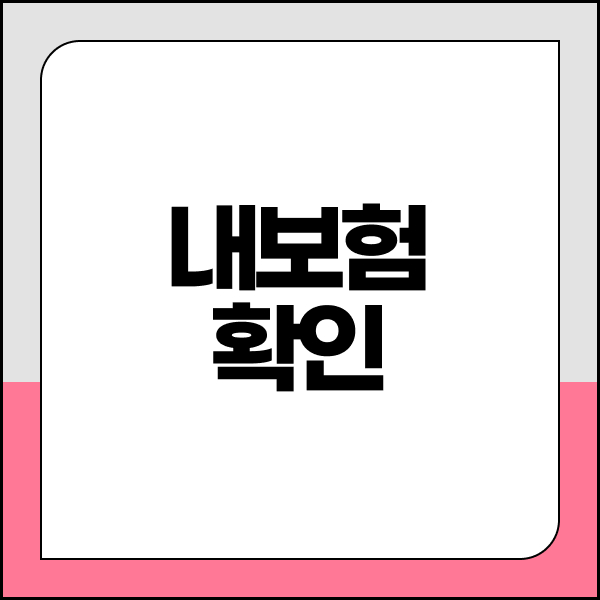 내보험확인